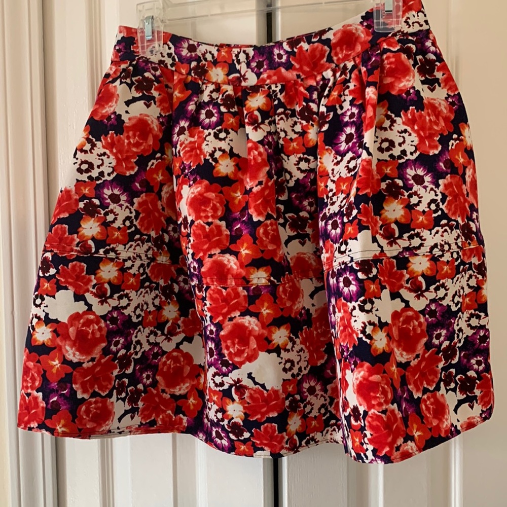 Express floral skirt